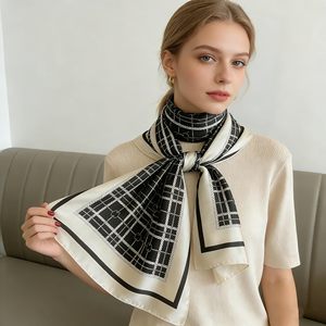 Custom 100% Silk Scarf Digital Print Your Own Design Satin Square Scarf for Women Featuring Dot Bows Patterns Skin-Friendly - Product Image 3