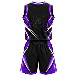 Nuevo Uniforme de Baloncesto Sublimado Transpirable de Talla Grande, Servicio OEM, Color y Diseño Personalizados, Uniforme 100% Poliéster - Product Image 2