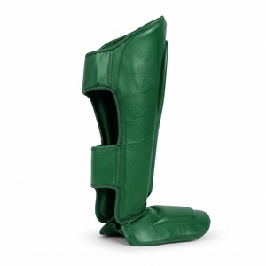 HAMSUB INDUSTRY <b>Green</b> PU Leather Shin Guard <b>Lace</b> Closure Carbon Steel Frame Foldable Design for Universal Professional - Product Image 2