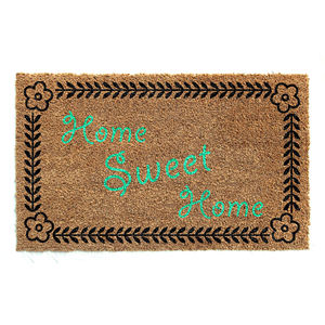 Non-slip <b>Rubber</b> <b>Backed</b> Coco Coir Tufted Machine Made Solid Color Door <b>Mat</b> for Hotel & Home Use - Product Image 1