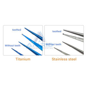 Pinzas Microquirúrgicas Oftálmicas de Titanio y Acero Inoxidable para Microcirugía 11cm 18cm de amrid surgical - Product Image 4