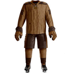 Vêtements de sport, ensemble d'uniformes de hockey sur glace, respirant, 100% polyester, nom de l'équipe personnalisé imprimé, couleur personnalisée, uniformes d'entraînement unisexes - Product Image 2