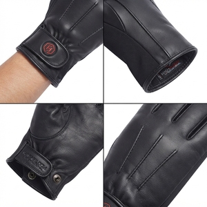 Unisex Winter Leather and Polyester <b>Driving</b> <b>Gloves</b> - Product Image 4
