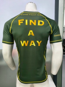 Camiseta de Compresión para Hombre, Manga Corta, Protección contra Rozaduras, MMA, BJJ, Sin Gi, Capa Base Atlética, Secado Rápido, para Gimnasio y Entrenamiento - Product Image 3