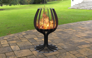 <b>Large</b> outdoor steel metal <b>fire</b> <b>pit</b> for patio heating built for durability and consistent <b>fire</b> output - Product Image 6