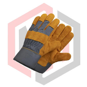 Gants de travail en cuir de vache avec manchette de sécurité 26 cm, résistants aux déchirures, respirants, antistatiques, anti-impact, anti-coupure, anti-chaleur - Product Image 2