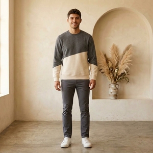 Sweat-shirt à capuche en polaire 100% polyester, design chaud et confortable pour l'automne, personnalisable, style streetwear quotidien - Product Image 1
