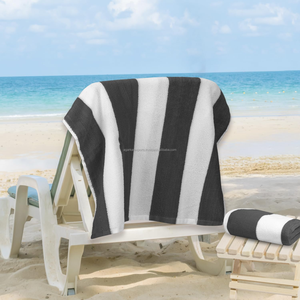 ผ้าขนหนูอาบน้ำลายทาง Cabana คุณภาพพรีเมียม 400 GSM ขนาด 70x150 ซม. ผลิตจากผ้าฝ้าย ซึมซับน้ำได้ดี แห้งเร็ว เหมาะสำหรับการเดินทาง รีสอร์ท อิตาลี ขายส่ง - Product Image 4