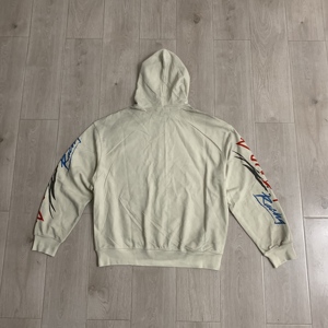 Men's <b>Black</b> Hooded Zip-Up Sweatshirt Oversized Fit Embroidered Snake <b>Panther</b> Design Streetwear Autumn Casual Wear - Product Image 6