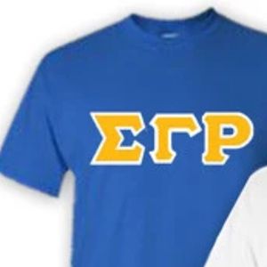 เสื้อยืดพิมพ์ลายตัวอักษร Sigma Gamma Rho เสื้อยืดกราฟิกตัวอักษรกรีกพรีเมียม เสื้อคอกลมแขนสั้นเนื้อนุ่มใส่สบาย เสื้อผ้าลำลอง - Product Image 2