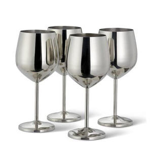 Verre à vin haut de gamme en acier inoxydable 304, fabriqué à la main, capacité 500 ml, style moderne et unique, directement de l'usine - Product Image 5