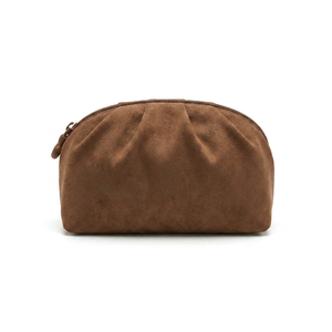 Bolsa de Cosméticos de Nailon Marrón para Mujer RootsMen, Tamaño Mediano, Cierre de Cremallera, Resistente al Agua, Patrón Personalizable, para Viajes y Playa - Product Image 5