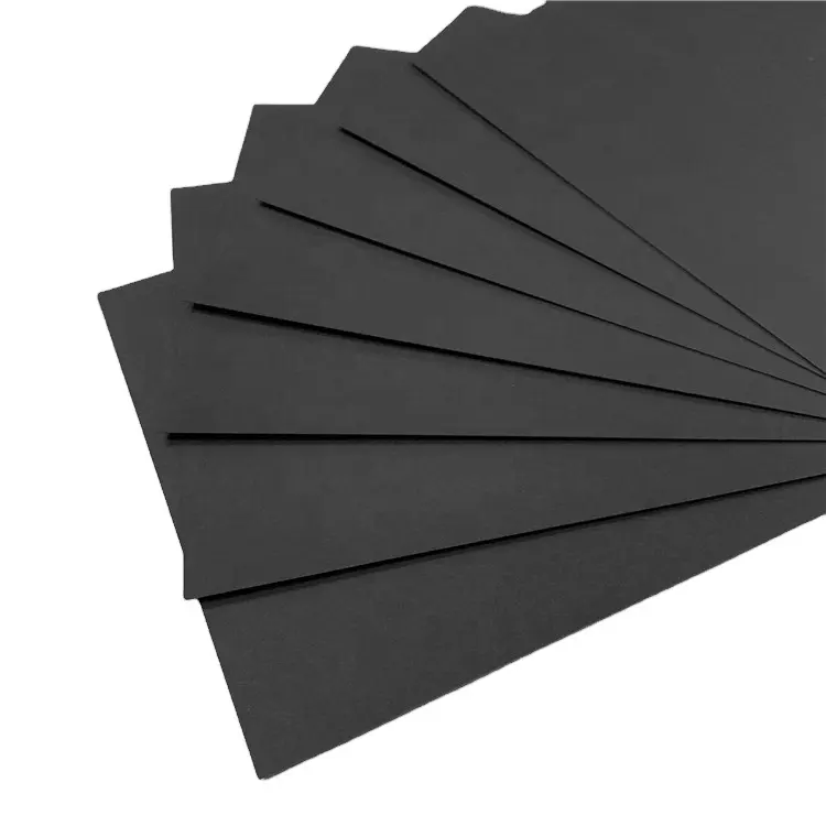 Papel de embrulho preto de polpa de madeira 100% 150gsm 700*1000mm