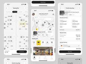 Parking <b>booking</b> app <b>for</b> finding reserving and paying <b>for</b> parking spaces with real-time availability and location tracking. - Product Image 2