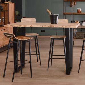 Mesa de bar Vandana Urban Core 150x90 cm, metal y acacia maciza natural Jaffna - Product Image 2