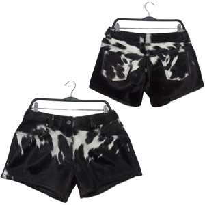 <b>Men's</b> <b>Black</b> <b>Tie</b> Dye Cotton Shorts Mid Waist Button Fly Casual Style Animal Print Short Length - Product Image 6