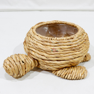 Artex Dong Thap Factory Wicker Storage <b>Basket</b> With <b>Plastic</b> Liner For Bread - Product Image 5