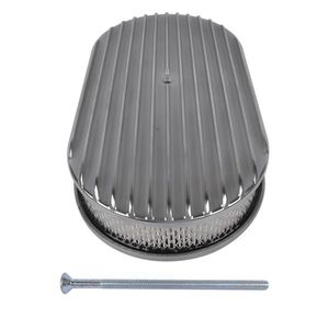 15\" Polished Aluminum Air Cleaner Filter Full Finned for Chevy SBC 350 400 - Product Image 6