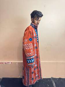 Veste en coton bohème Suzani à motifs floraux, manteau matelassé vintage imprimé Dobby, vêtement ethnique chic bohème pour femme, vêtements d'extérieur d'hiver, mode - Product Image 2