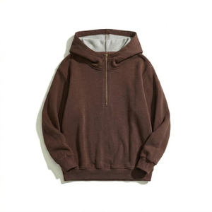 Nouveauté : Sweat-shirts à fermeture éclair pour hommes, style streetwear, 100% coton, coupe classique, design personnalisable, printemps - Product Image 4