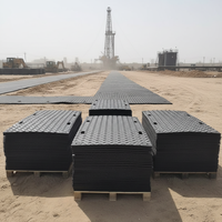 4x8 HDPE Fahrplatten Polyethylen-Bodenplatten Temporärer Bodenschutz für Schwerlastgeräte Schlamm-Bodenmatte Großveranstaltungen
