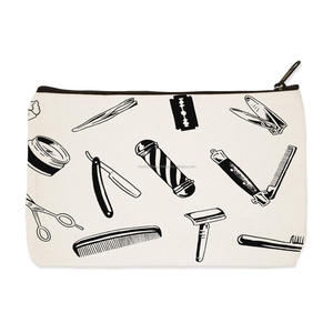 Fashion Canvas Cosmetic Zipper Pouch for Makeup and for Unisex Wholesale Supply - Product Image 1