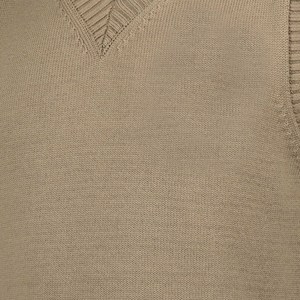 เสื้อกั๊กคาร์ดิแกนถักแบบไม่มีแขน คอวี ระบายอากาศได้ดี สำหรับผู้ชาย ติดกระดุม แฟชั่นที่ยั่งยืน - Product Image 4