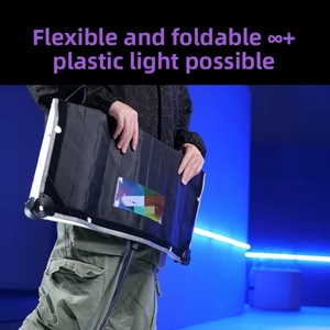 Luz LED Flexible <span class=keywords><strong>Enrollable</strong></span> de Tela RGB de Doble Temperatura de Color de 120W para Fotografía y Video, Portátil, Marca Amonra - Product Image 3