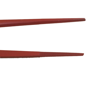 Pince de chef rouge Altomme Instruments, professionnelle, en acier inoxydable, résistante au lave-vaisselle, fine et droite, pour la présentation culinaire des aliments - Product Image 5