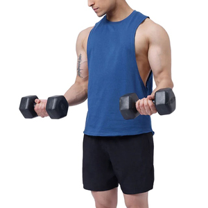 Quick Dry Athletic <b>Sports</b> <b>Tank</b> <b>Top</b> Workout Clothing Fitness Wear Men's Gym Vest Wholesale Low Price Sleeveless OEM Plain - Product Image 2