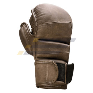 Gants de Sparring MMA Respirants Demi-Doigts en Cuir PU et PVC Personnalisables de Haute Qualité, Meilleures Ventes pour les Salles de Sport - Product Image 4
