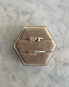 Igi/gia แล็บตัดเพชรวินเทจ14K สีเหลืองแหวนแต่งงาน/งานหมั้นใส่ได้ทั้งชายและหญิงสีขาวทองคุณภาพดีสำหรับงานปาร์ตี้ครบรอบ-คุ้มค่า - Product Image 3