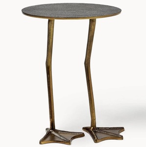 Snake Sculpture Marble Drink <b>Table</b> with Round Stone Top Artistic Metal Accent Side <b>Table</b> Unique Cocktail <b>Table</b> for <b>bar</b> launge - Product Image 5