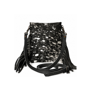 Handcrafted Hair On Cowhide Leather Western Fringe Shoulder Bag Genuine Leather Crossbody <b>Purse</b> Vintage Cowgirl Handbag women - Product Image 1