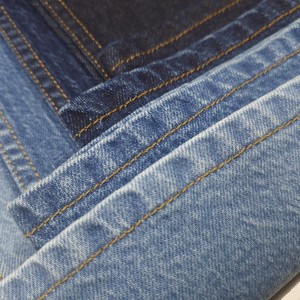 MASTER TEXTILE Tissu sergé en denim extensible écologique 99% coton 1% élasthanne extensible A/W 12.27 OZ +/-5% - Product Image 2