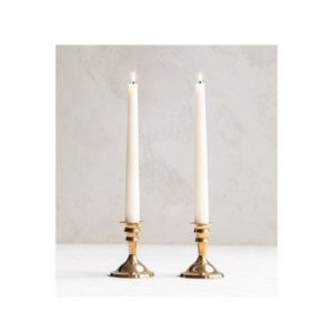 Luxury Hammered <b>Brass</b> Taper Candle <b>Holder</b> Set Textured Gold Metal <b>Candlestick</b> Stand for Hotel Wedding Table Centerpiece Decor - Product Image 5