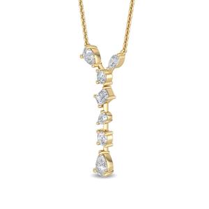 Cautivador Collar de Oro Blanco de 14K con Diamante Cultivado en Laboratorio de 0.62 CTW, Corte Pera, Joyería Fina, Regalo Brillante para Mujer, Accesorio - Product Image 4