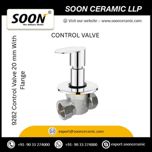 Robinet de lavabo en céramique Soon 9281, vanne de commande 15 mm avec bride en laiton, moderne et durable pour mitigeur mural encastré - Product Image 3