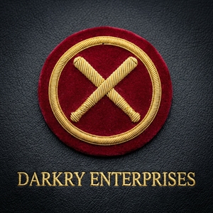 Écussons brodés sur mesure en fil de métal, faits à la main, pour la franc-maçonnerie, emblèmes de loge historique, patchs dorés en forme de plume et de rouleau - Product Image 2