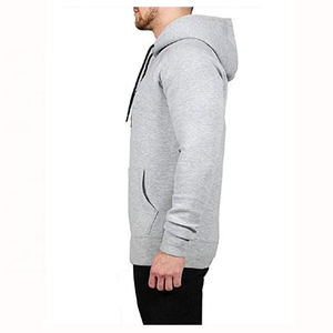 Sweat à capuche OEM personnalisé coupe ample avec intérieur polaire brossé et impression en relief pour les marques de streetwear de boutiques américaines - Product Image 3