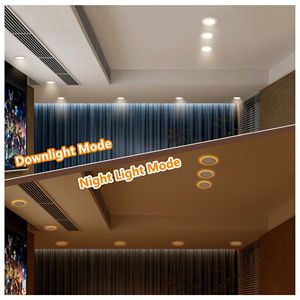 Lot de 6 spots LED encastrables blancs de 6 pouces, dimmables, 5 températures de couleur (2700K-5000K), 800LM, haute luminosité, 9W, 120V, ultra-minces, sans boîtier, certifiés ETL - Product Image 2