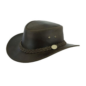 Sombrero Vaquero Occidental Premium de Cuero Genuino Hecho a Mano con Ala Ancha para Aventuras al Aire Libre y Moda - Product Image 1
