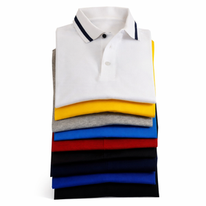 Chemise décontractée pour homme, en tricot uni, écologique, respirante, de haute qualité, 100% coton biologique, fabriquée au Bangladesh - Product Image 1