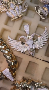 Pendentif Lion 3D S925 en Moissanite Diamant, Design Personnalisé Tendance pour Rappeur, Hip Hop, Animaux de Dessin Animé - Product Image 5