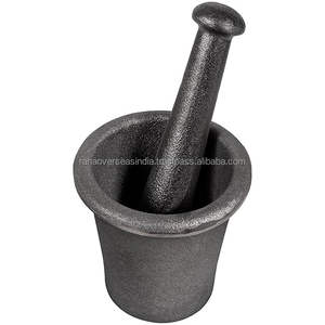 Mortier et pilon en fonte, broyeur de pierres, broyeur de minerai, moulin à épices de cuisine, disponible en diverses versions - Product Image 4