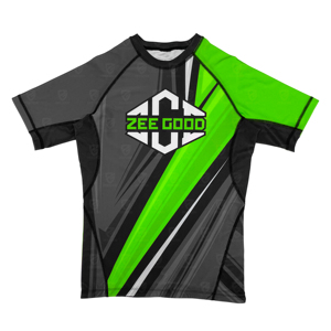 Factory Hot Sale MMA <b>Compression</b> <b>Shirt</b> <b>Men</b> Custom Sublimation Rash Guards UPF50 Breathable Short Sleeves Anti-Bacterial Quick - Product Image 1