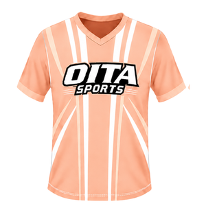 Camiseta de Rugby Blanca con Cuello en V, Manga Corta, Uniforme de Equipo, Ligera, Transpirable, Personalizable, para Entrenamiento Deportivo - Product Image 1