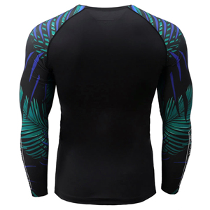Rashguard pour hommes à manches courtes, imprimé par sublimation, personnalisé OEM, pour MMA et BJJ, vente en gros, design personnalisé - Product Image 1