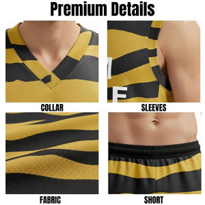 Uniforme de basket-ball de bonne qualité, séchage rapide, uniforme de basket-ball pour hommes, short à manches courtes, uniforme d'équipe de basket-ball - Product Image 6