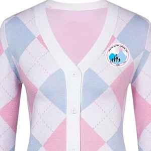 Suéter Argyle Jack and Jill para Niñas, Cárdigan con Botones y Cuello en V, Tejido Suave, Estilo Preppy, Ropa Escolar de Boutique Infantil - Product Image 5